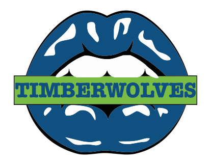 Minnesota Timberwolves Lips Logo vinyl decal